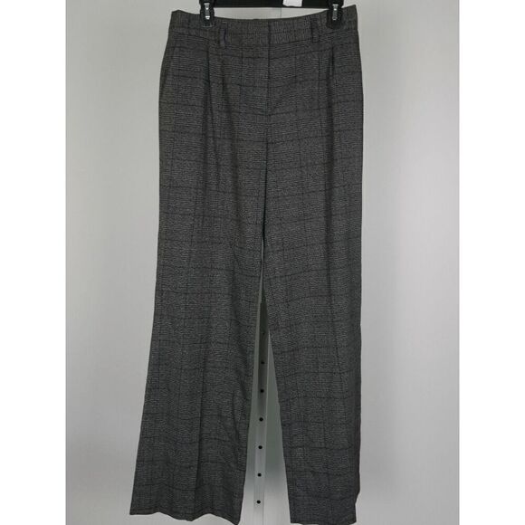 Calvin Klein Women's Petite Menswear Wide-Leg Pants Charcoal NWT 8 - Picture 2 of 10